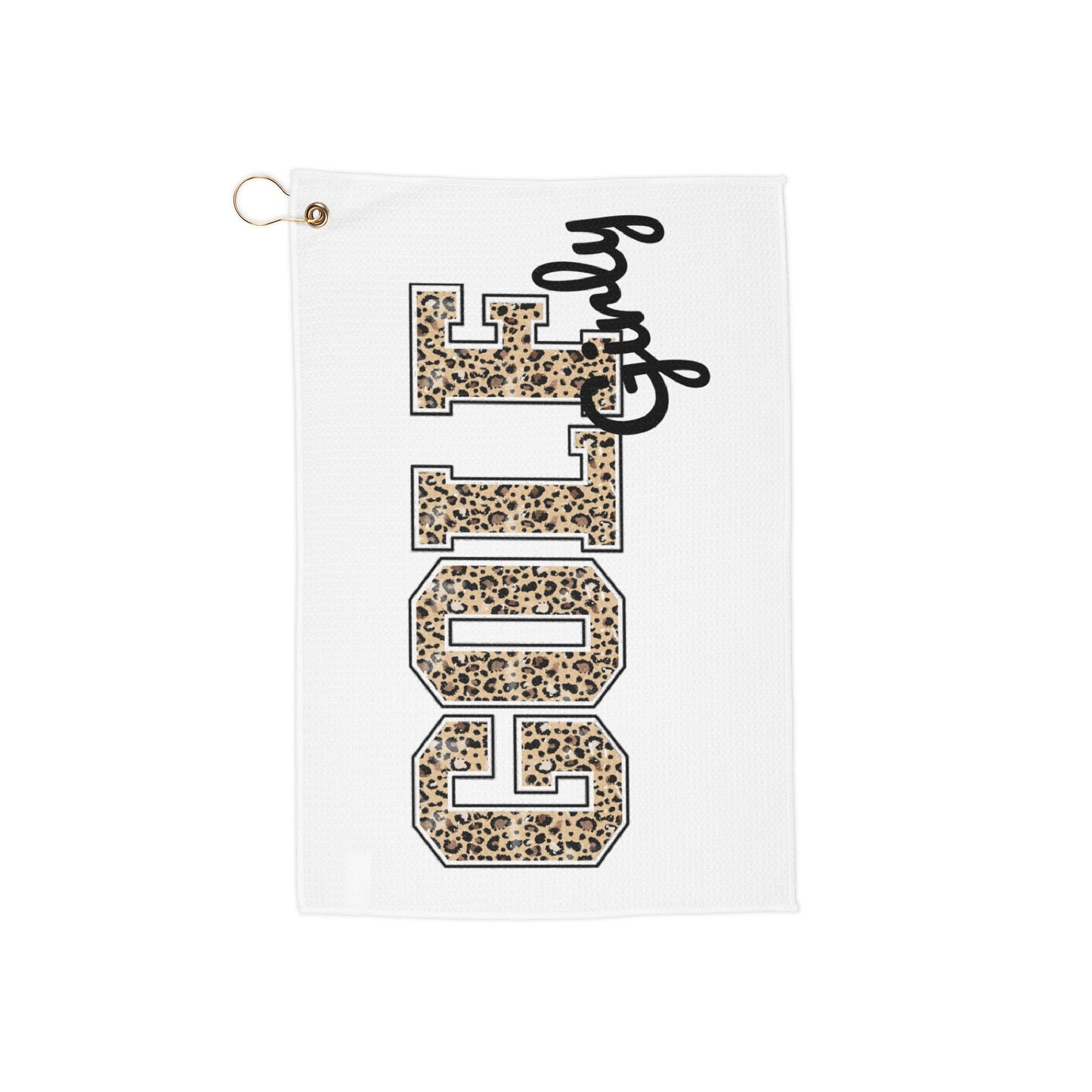 Cheetah Golf Girly Golf Towel