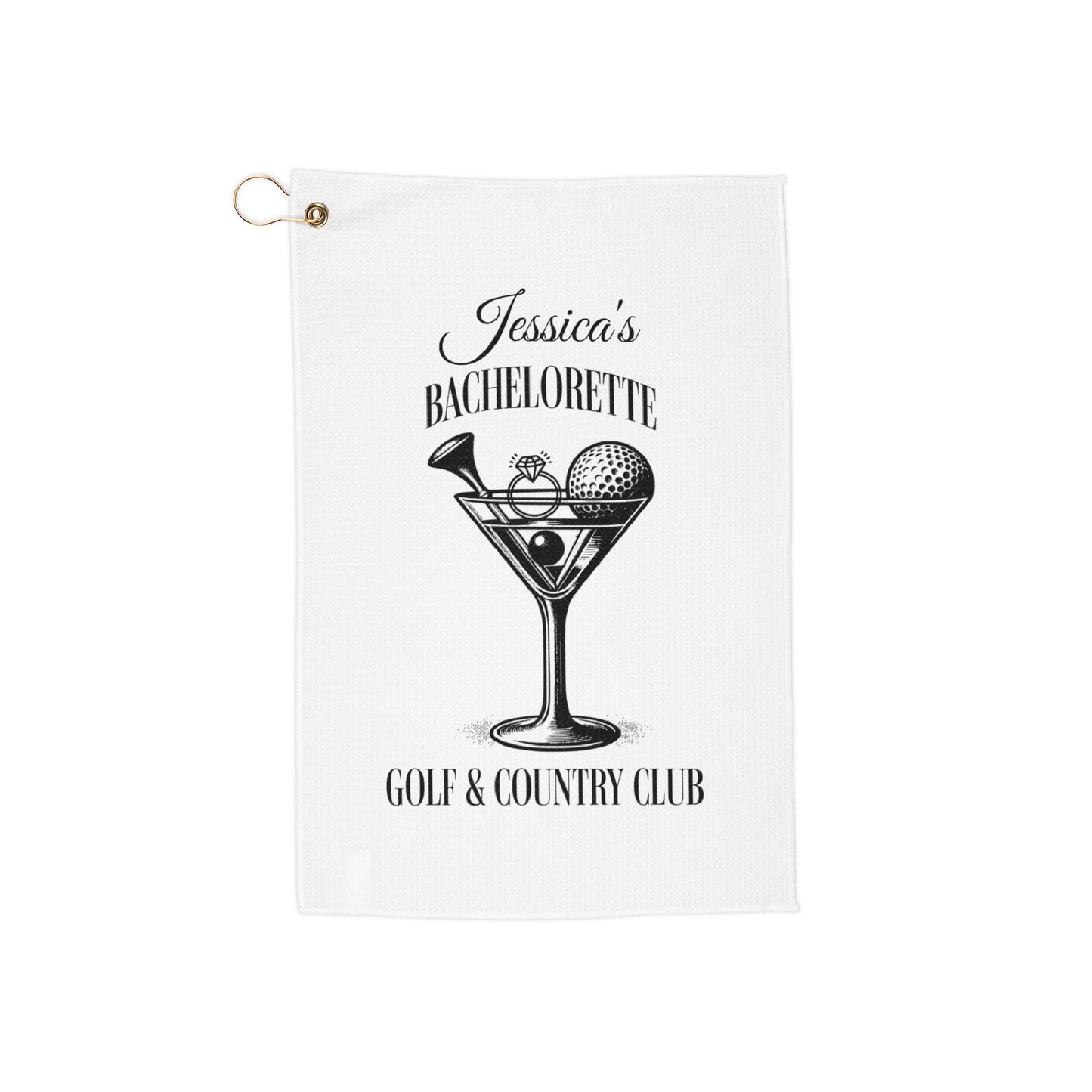 Bachelorette Personalized Golf Towel