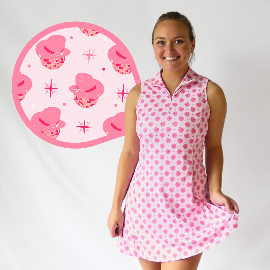 Pink Disco Cowgirl Golf Dress