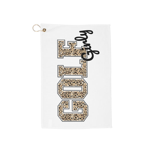 Cheetah Golf Girly Golf Towel
