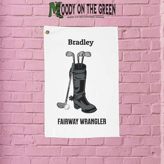 Fairway Wrangler Personalized Golf Towel