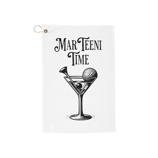 Martini Time Golf Towel