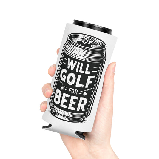 Will Golf for Beer Golf Can Cozy