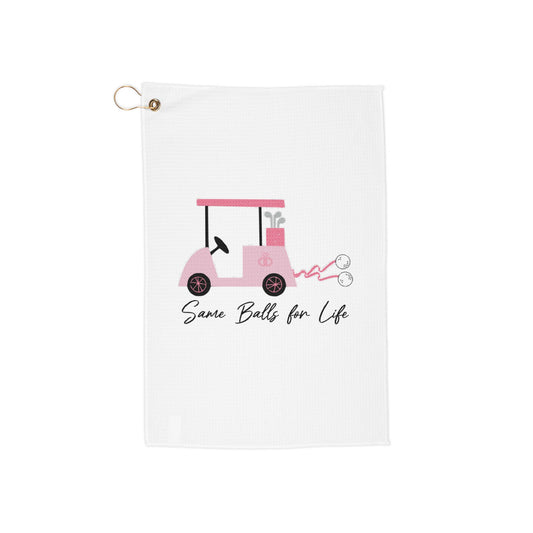 Same Balls for Life Golf Towel