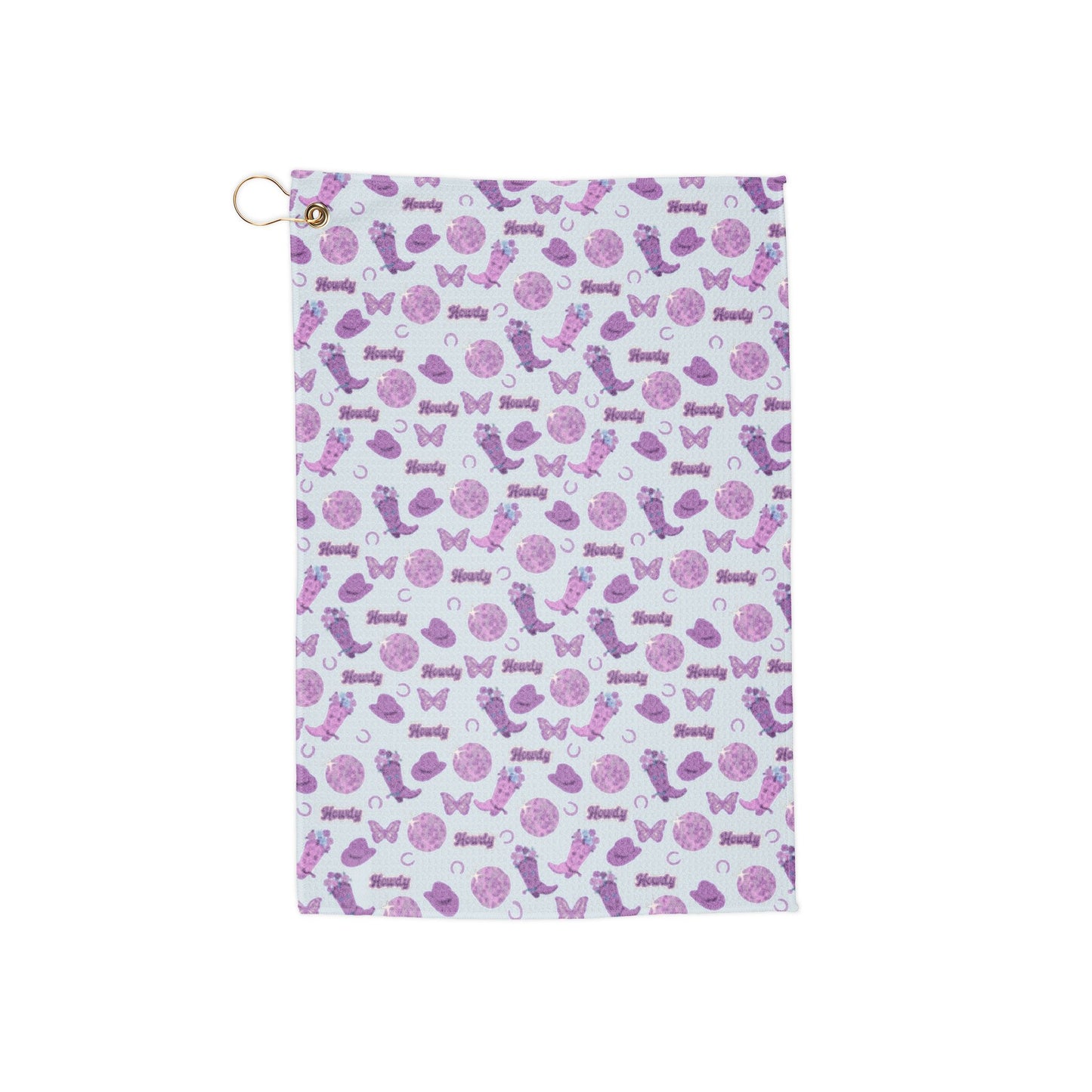 Purple Western Golf Towel