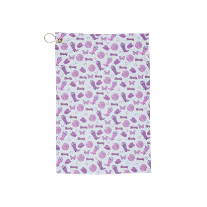 Purple Western Golf Towel