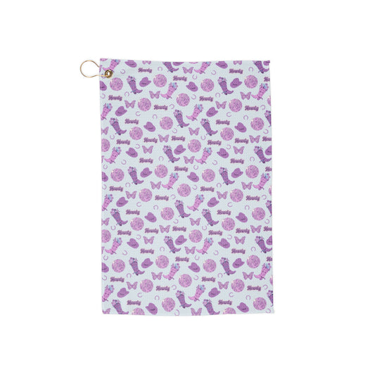 Purple Western Golf Towel