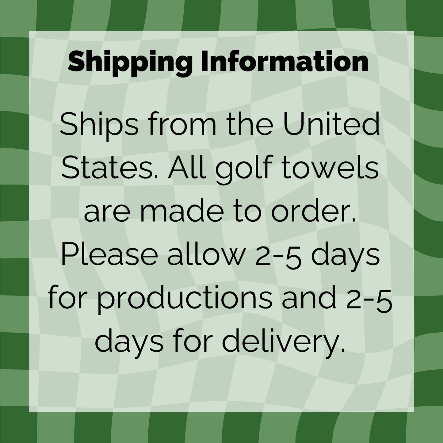 Spilling the Tee Golf Towel