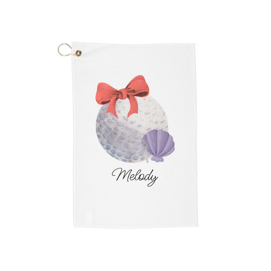 Mermaid Princess Personalized Golf Towel