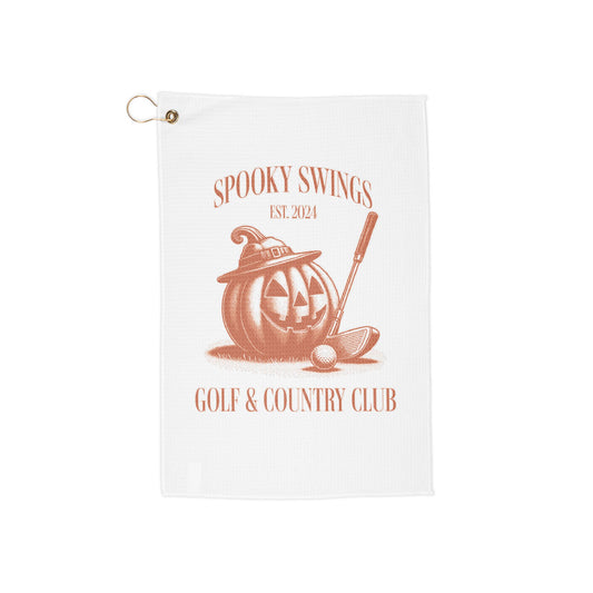 Spooky Swings Social Club Golf Towel