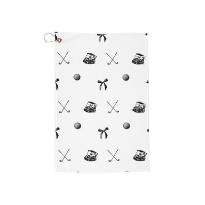 Black Bow Golf Towel