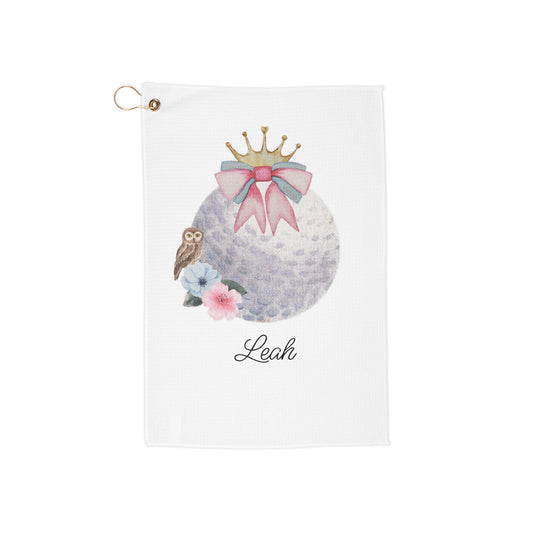 Sleeping Princess Personalized Golf Towel