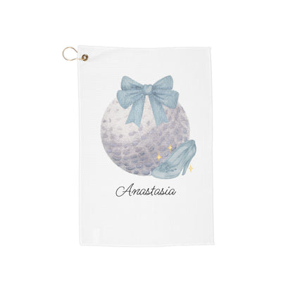 Glass Slipper Princess Personalized Golf Towel