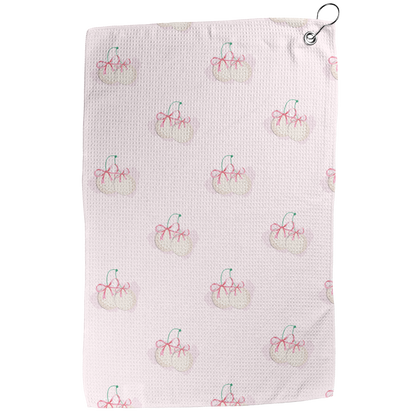 Golf Ball Cherries Golf Towel