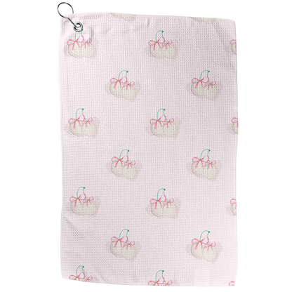 Golf Ball Cherries Golf Towel