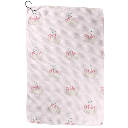 Golf Ball Cherries Golf Towel