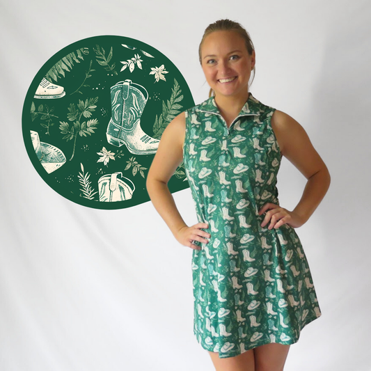 Green Cowboy Golf Dress