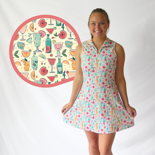 Retro Groovy Cocktail Golf Dress