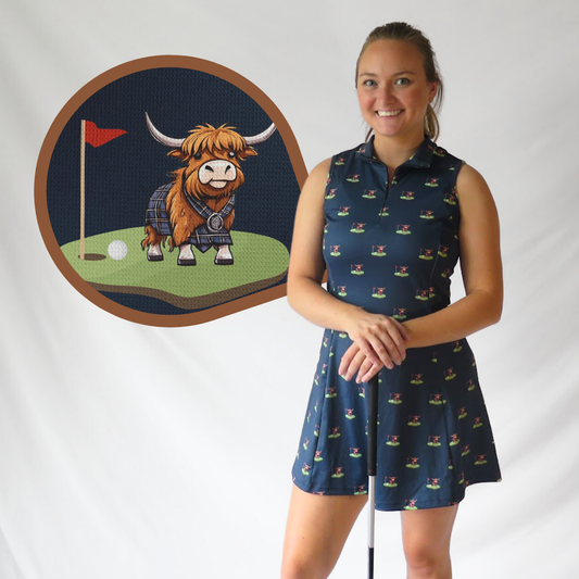 Highland Cow Golf Dress