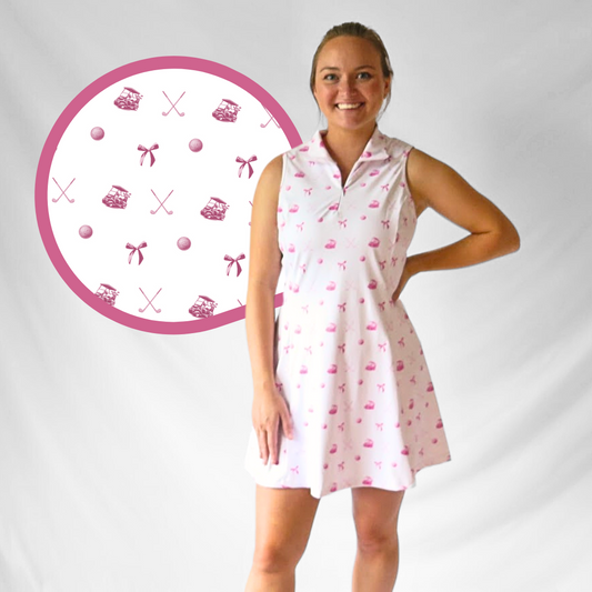 Pink Clubs and Bows Dress