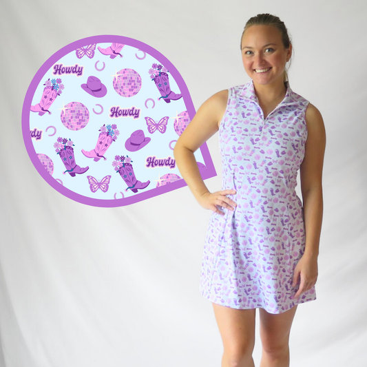 Purple Cowgirl Golf Dress