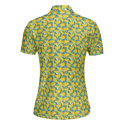 Banana Monstera Leaf Women's Polo