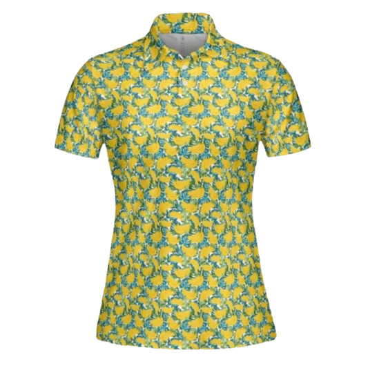 Banana Monstera Leaf Women's Polo