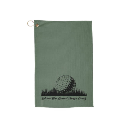 Where the Green Grass Grows Golf Towel