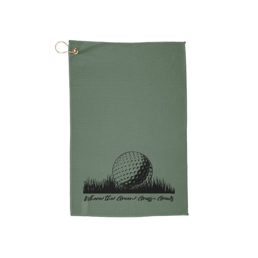 Where the Green Grass Grows Golf Towel