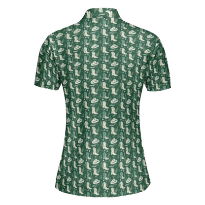 Green Cowboy Women's Polo