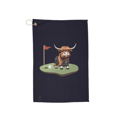 Highland Cow Scottish Golf Towel