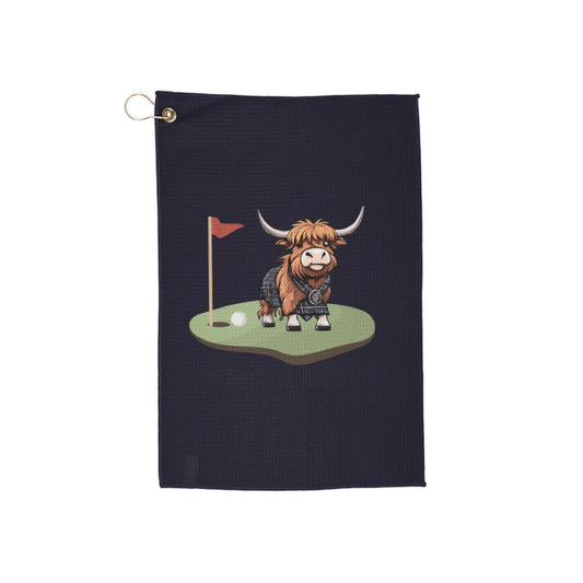 Highland Cow Scottish Golf Towel