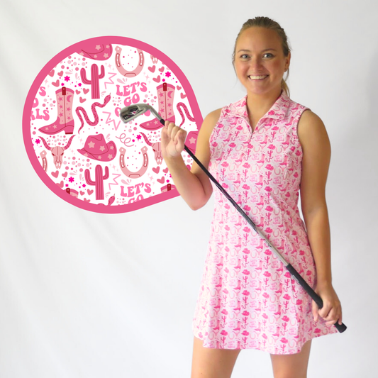 Lets Go Girls Pink Golf Dress