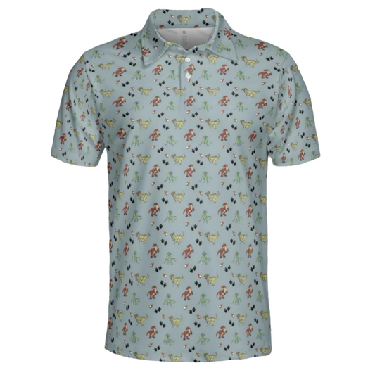 Golfing Dinosaurs Men's Polo