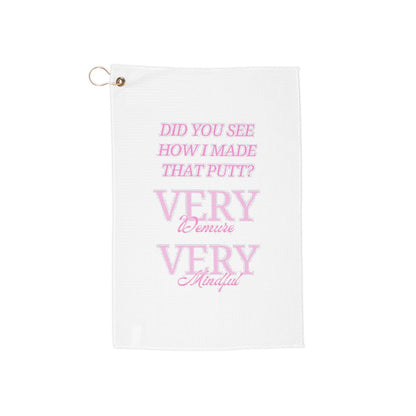 Very Demure Very Mindful Golf Towel