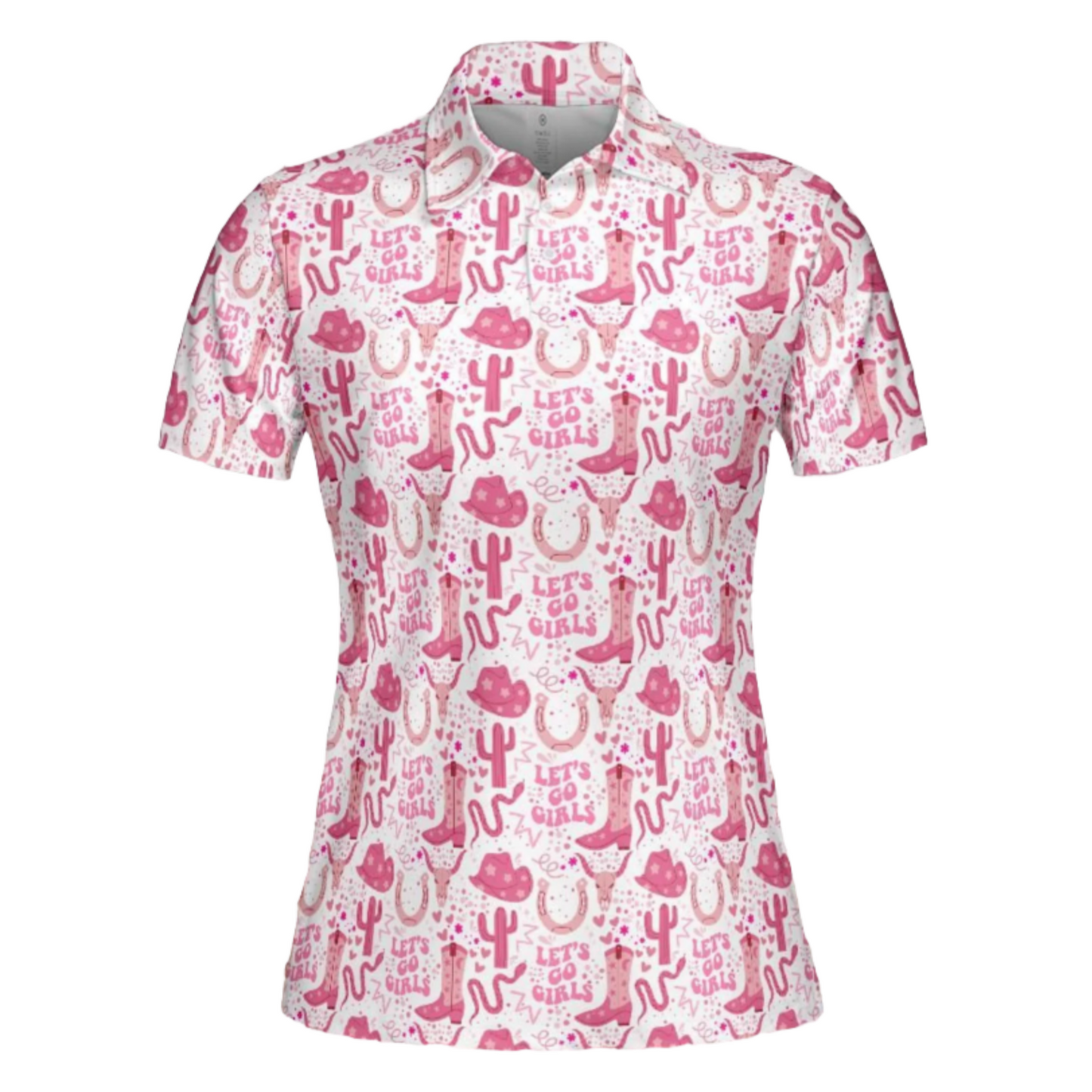 Let's Go Girls Pink Women's Polo