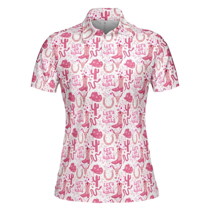 Let's Go Girls Pink Women's Polo