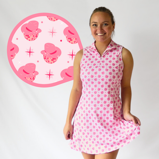 Pink Disco Cowgirl Golf Dress