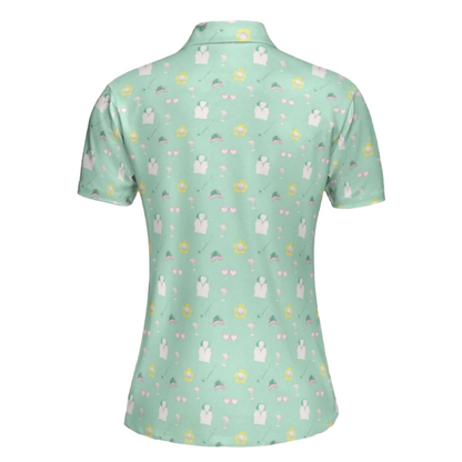 Tinis on the Greenie Women's Polo