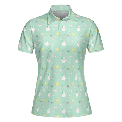 Tinis on the Greenie Women's Polo