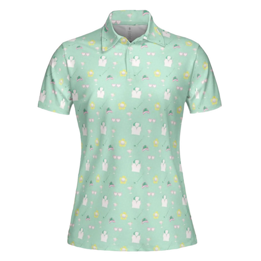 Tinis on the Greenie Women's Polo