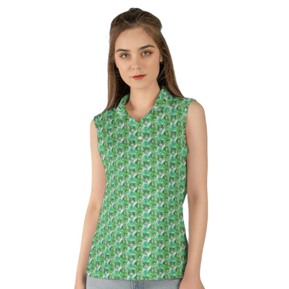 Tiger Print Women's Polo